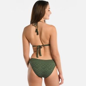 NWOT La Blanca Saltwater Sands High-Waist Bottom and Halter Bikini Top